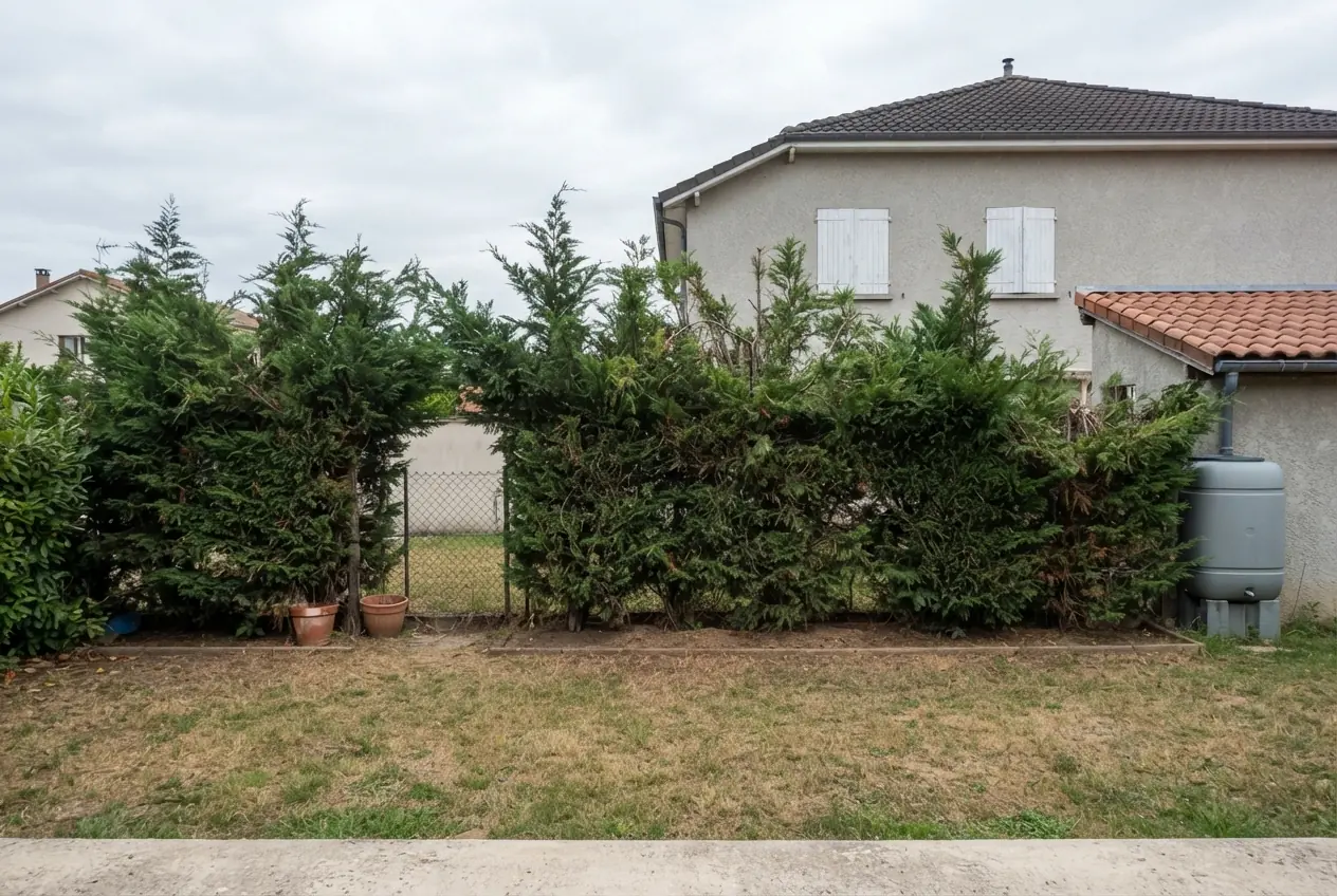 Cyprès irréguliers avant intervention à Portes-lès-Valence
