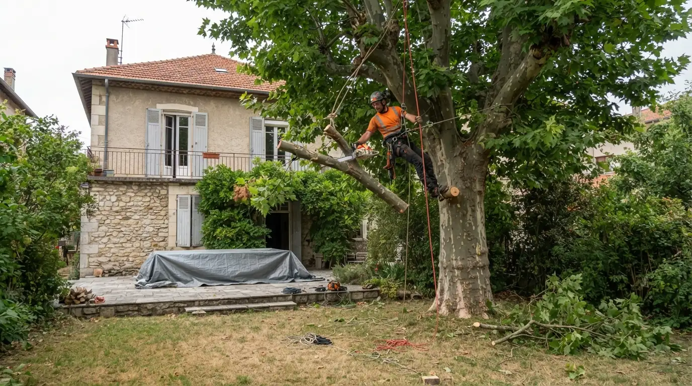 Élagage et abattage à Valence : votre arboriste grimpeur expert